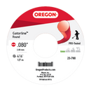 Oregon Trimmer Line - 23-780 - Red Gatorline - Round - .080" Gauge, 1 lb. Spool, 416 Feet