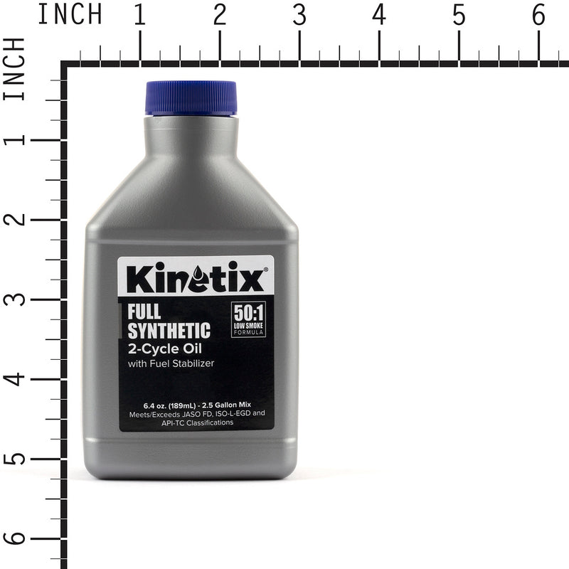 Kinetix - 80013 - 2-Cycle Engine Oil - 6.4 Ounce Bottles, 2.5 Gallon Mix, 24 Bottles per Case