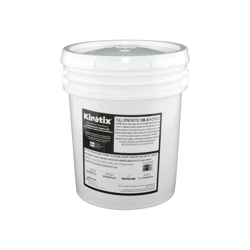Kinetix - 80048 - Full Synthetic 10W-30 Small Engine Oil - 5 Gallon Pail