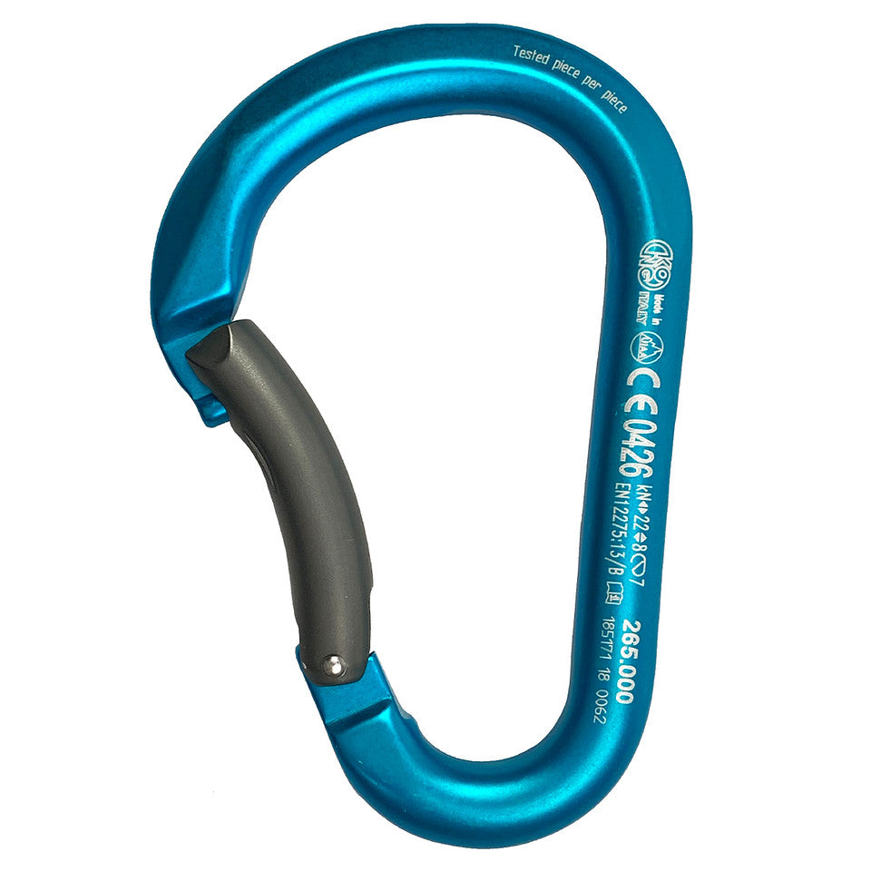KONG KNG265 Bent Gate L Paddle Aluminum Carabiner Red Dog Supplies kong-kng265-bent-gate-l-paddle-aluminum-carabiner-red-dog-supplies