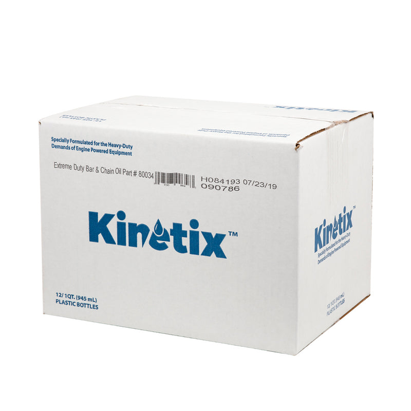Kinetix - 80034 - Extreme-Duty Bar & Chain Oil - 1 Quart Bottle, 12 per Case