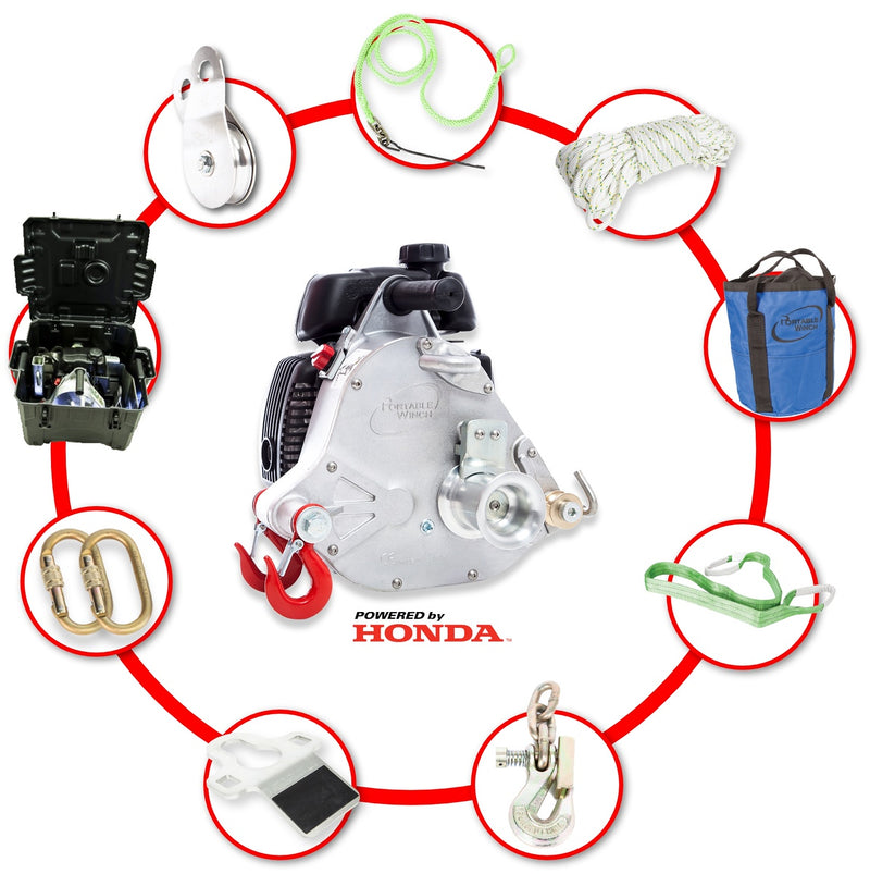 Portable Winch - PCW5000-HK - Pulling Winch Hunting Kit