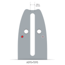 Oregon - 180SDEA095 - Single Rivet Guide Bar, 18", 3/8" Low Profile Pitch, .050" Gauge, 60 Drive Links