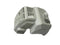 Jiffy Augers - 4075-W1D - White Engine Cover - Muffler Exhaust Down