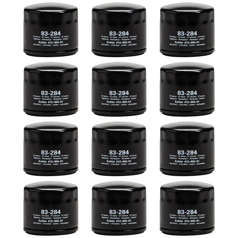 Oregon 83-404 Shop Pack (12 of 83-284)  Oil Filter  for Bad Boy 063-5400-00, Kohler 12 050 01-S, 12 050 08-S, John Deere AM254424