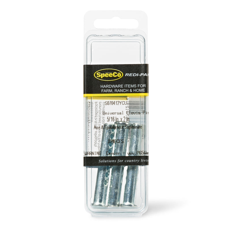 SpeeCo - S070412YCU - 5/16" X 2" - 3PK Clevis Pins