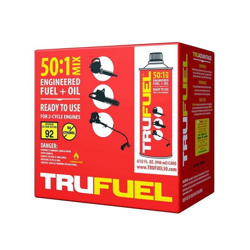 TruFuel - 6525638 - Case of 50:1 Quarts (6 Bottles) Tru Fuel