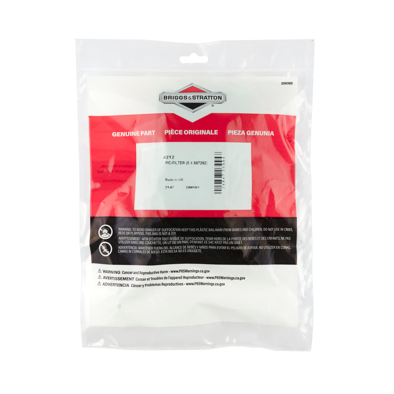 Briggs & Stratton - 4212 - 5 of 697292  Pre-cleaner