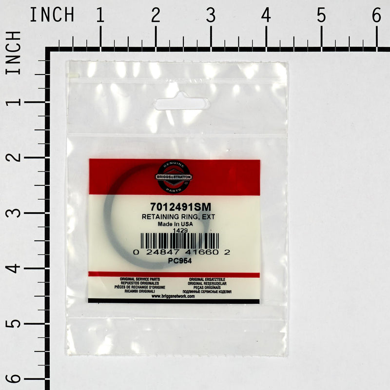 Briggs & Stratton - 7012491SM - External Retaining Ring for Briggs & Stratton Spindle