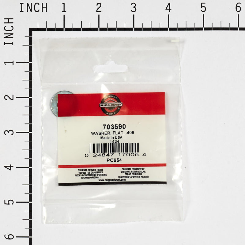 Briggs & Stratton - 703590 - WASHER FLAT .406