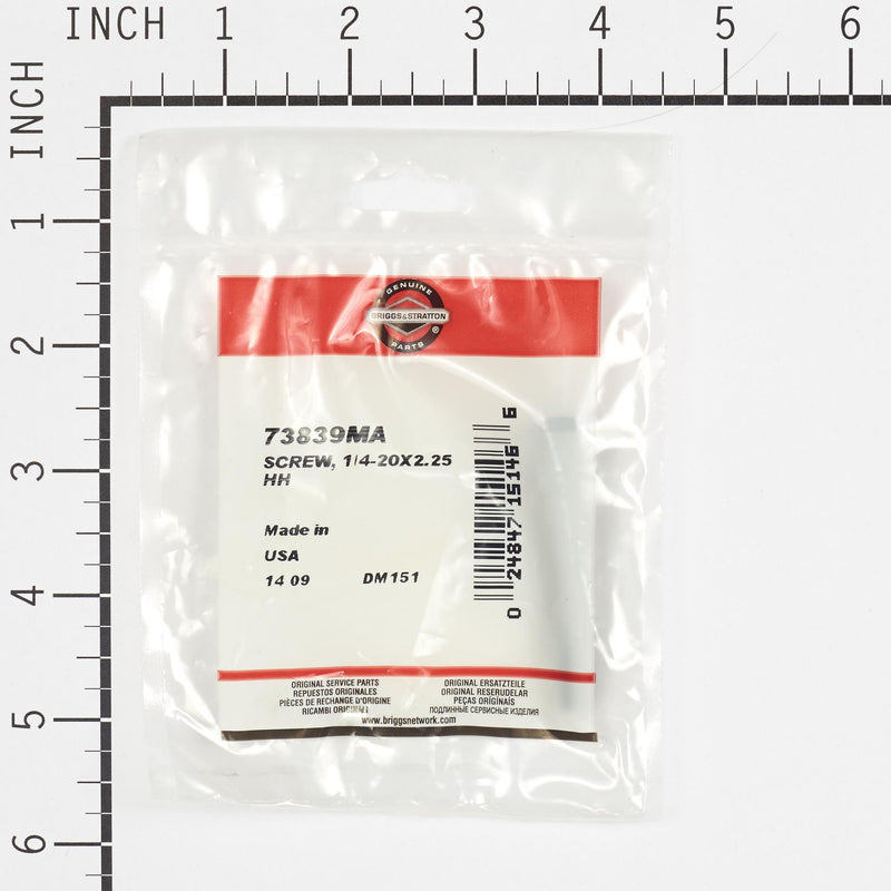 Briggs & Stratton - 73839MA - SCREW 1/4-20X2.25 HH