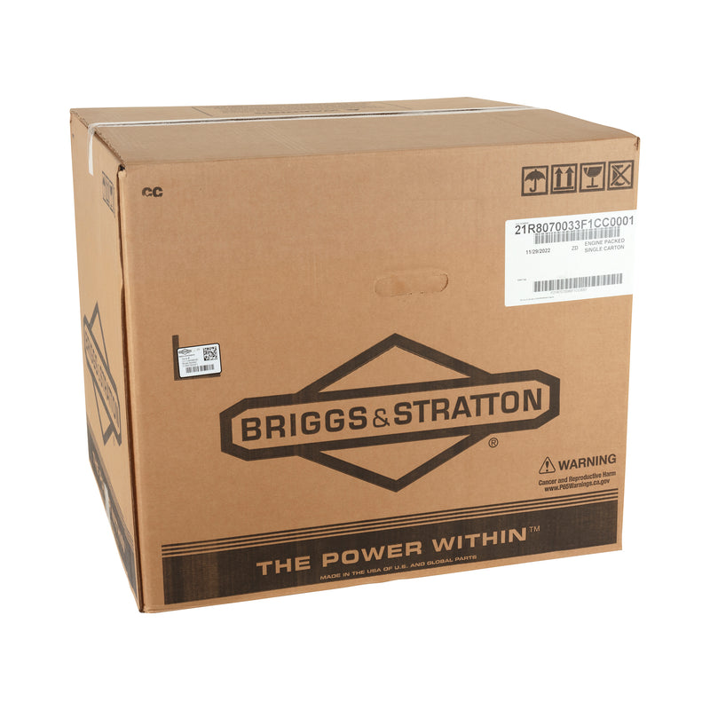 Briggs & Stratton - 21R807-0033-F1 - ENGINE PACKED SINGLE CARTON