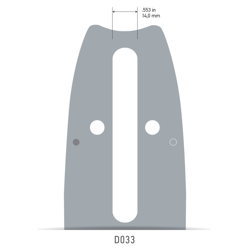 Oregon - 208RNDD033 - PowerCut Guide Bar, 20", 3/8" Pitch, .058" Gauge, 72 Drive Links