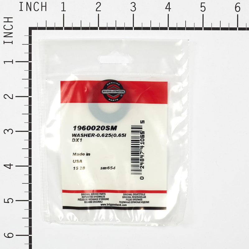 Briggs & Stratton - 1960020SM - WASHER-0.625(0.65IDX1
