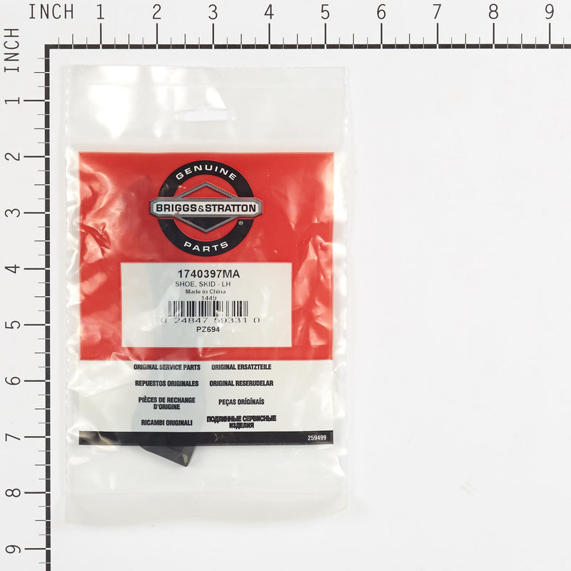 Briggs & Stratton - 1740397MA - SHOE SKID - LH
