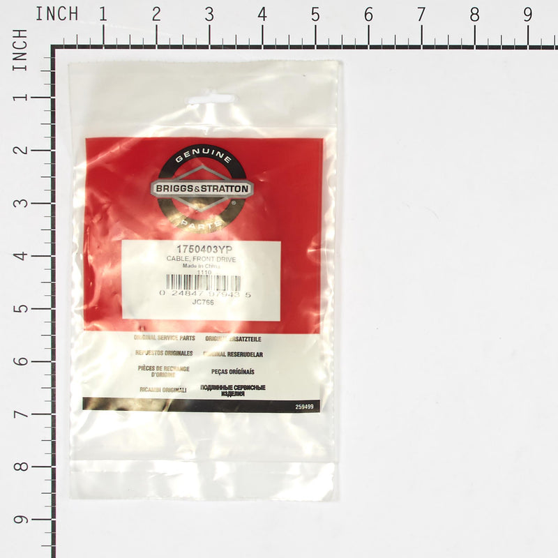 Briggs & Stratton - 1750403YP - CABLE FRONT DRIVE