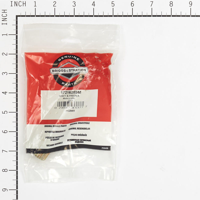 Briggs & Stratton - 1721628SM - SHAFT & PINION A
