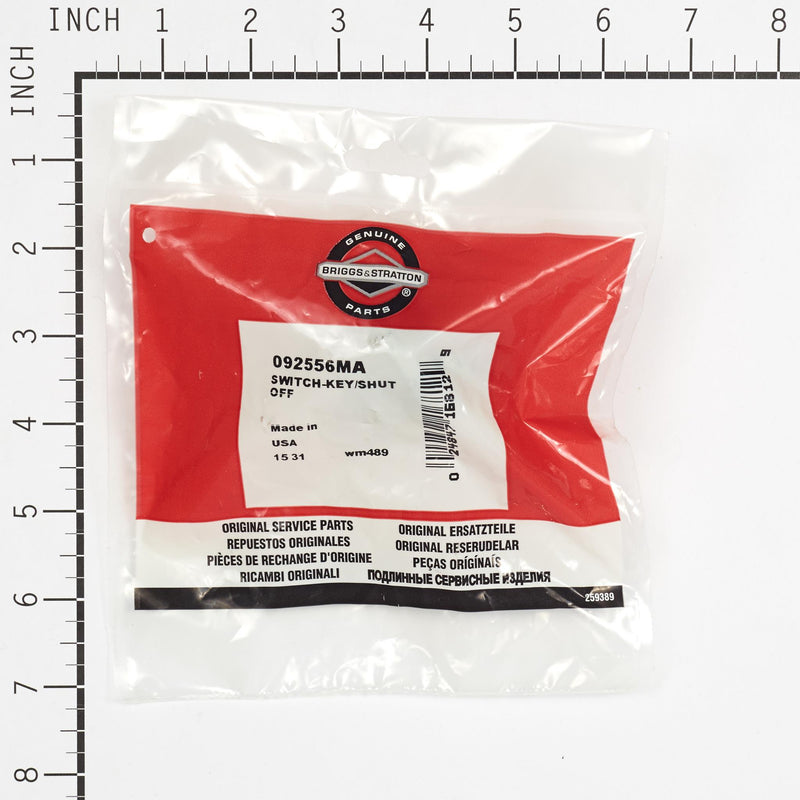 Briggs & Stratton - 92556MA - Key Switch Shut Off for Lawn Mowers