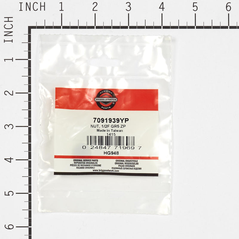 Briggs & Stratton - 7091939YP - NUT 1/2F GR5 ZP