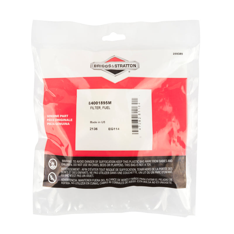 Briggs & Stratton - 84001895M - Fuel Filter (5 of 84001895)