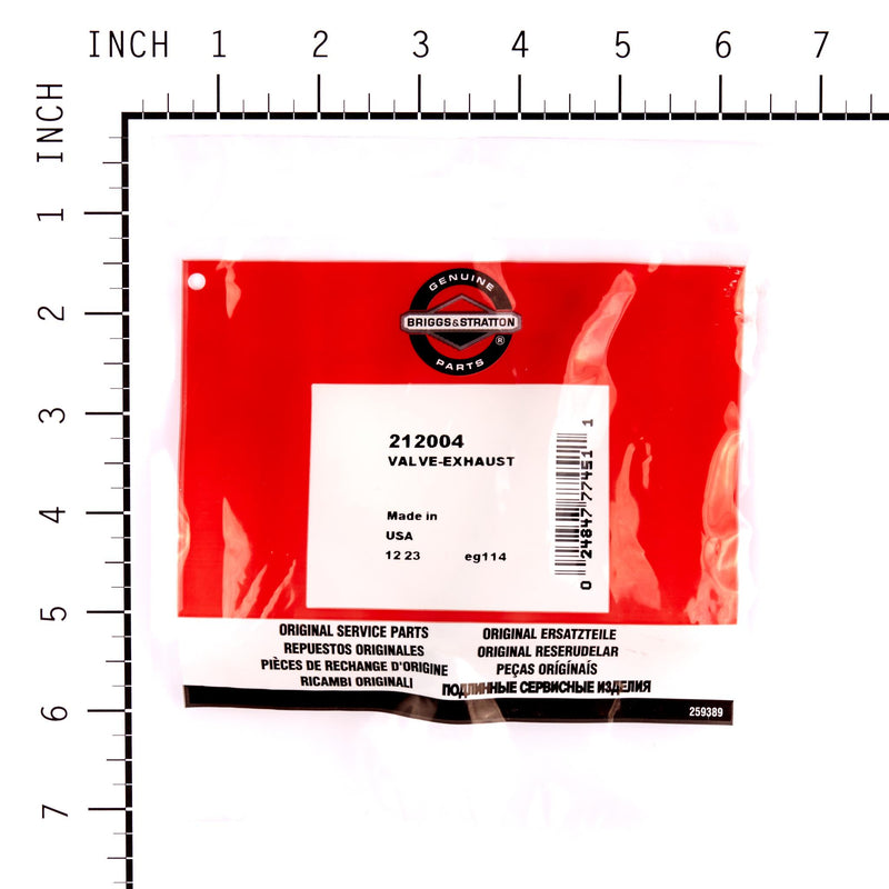 Briggs & Stratton - 212004 - VALVE-EXHAUST