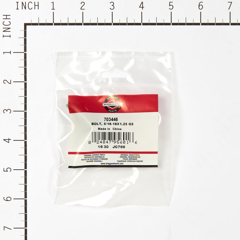 Briggs & Stratton - 703446 - BOLT 5/16-18X1.25 G5