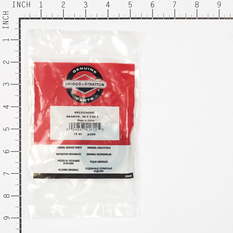 Briggs & Stratton - 5023330SM - Bearing, 0.98 x 2.44 x 0.67