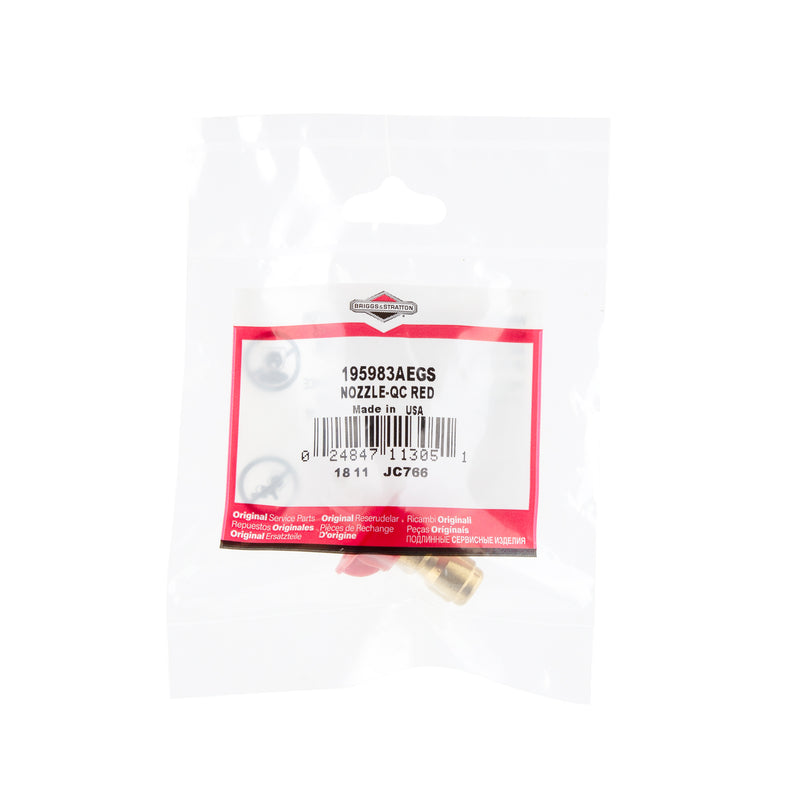 Briggs & Stratton - 195983AEGS - NOZZLE-QC RED