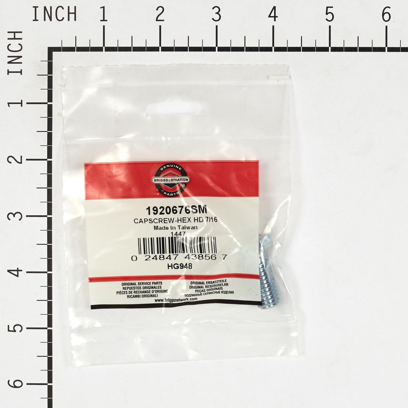 Briggs & Stratton - 1920676SM - CAPSCREW-HEX HD 7/16