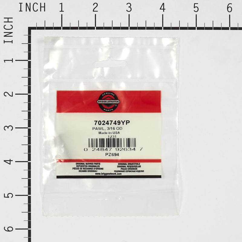 Briggs & Stratton - 7024749YP - PAWL 3/16 OD