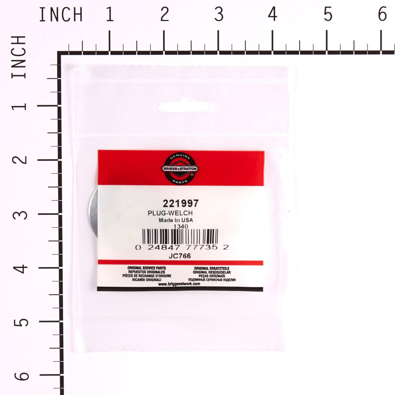 Briggs & Stratton - 221997 - PLUG-WELCH