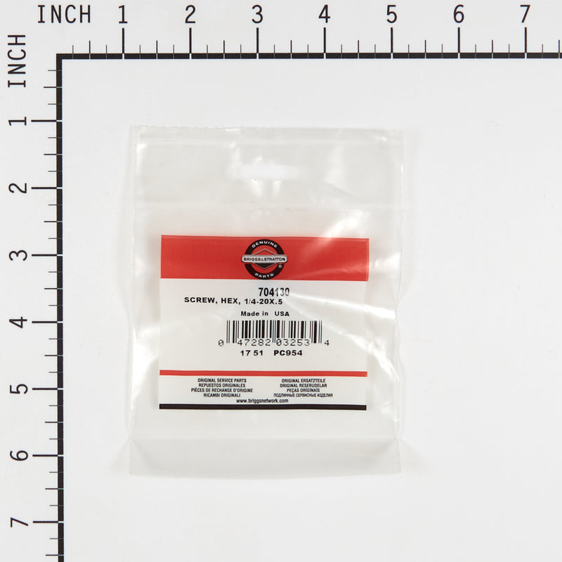 Briggs & Stratton - 704130 - SCREW HEX 1/4-20X.5