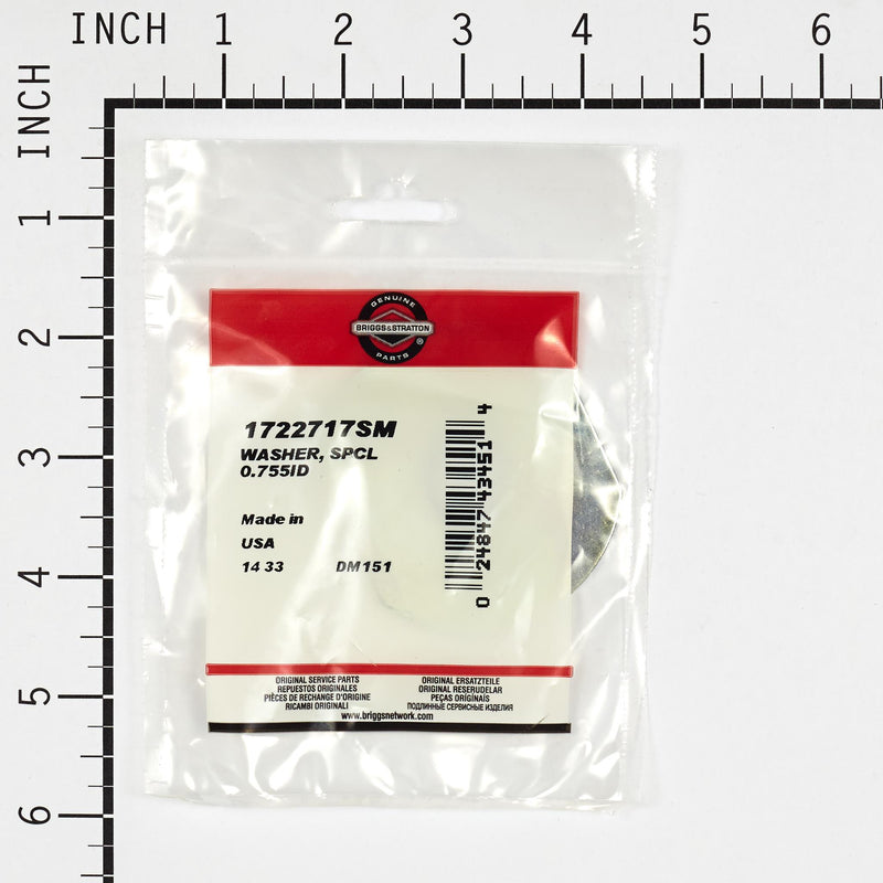 Briggs & Stratton - 1722717SM - WASHER SPCL 0.755ID