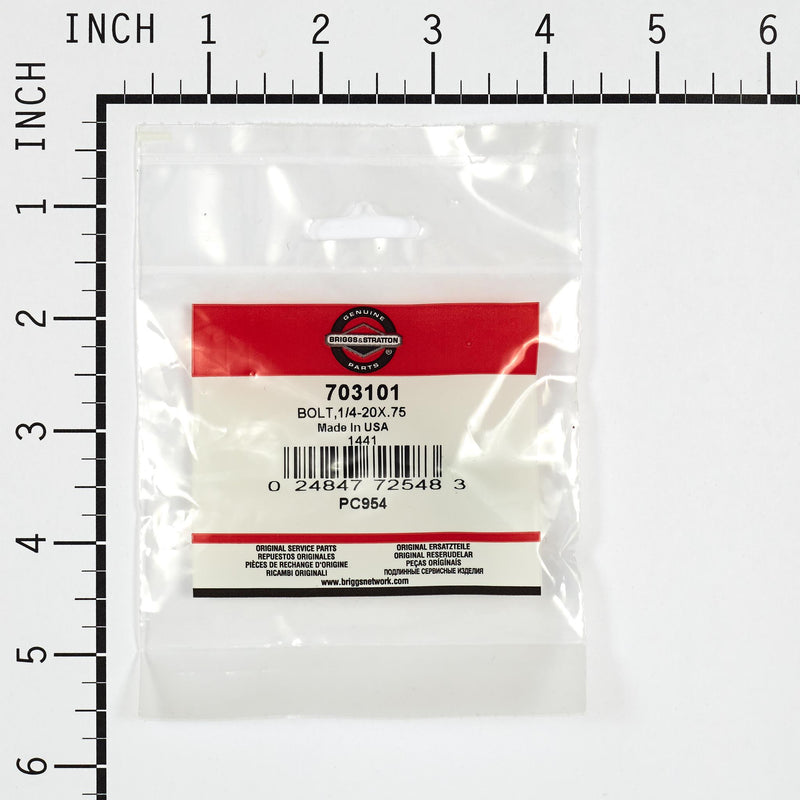 Briggs & Stratton - 703101 - BOLT1/4-20X.75