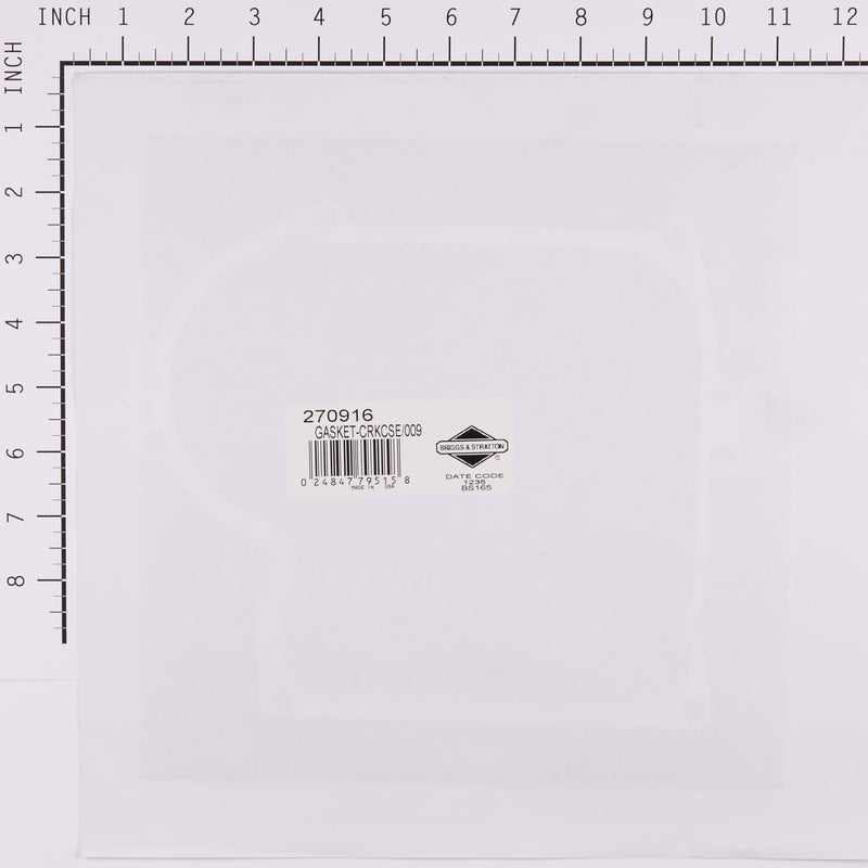 Briggs & Stratton - 270916 - GASKET-CRKCSE/009