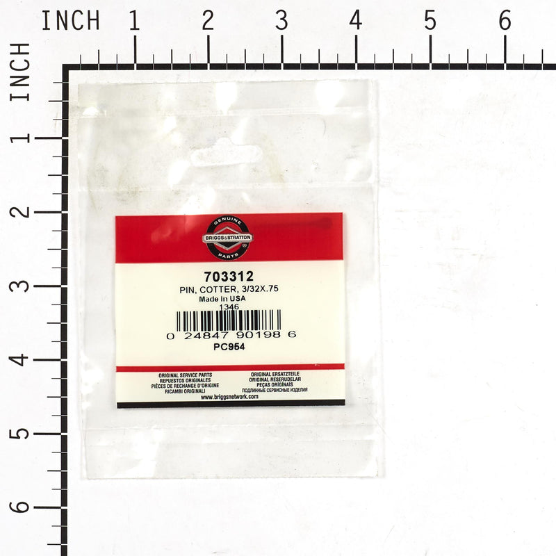 Briggs & Stratton - 703312 - PIN COTTER 3/32X.75