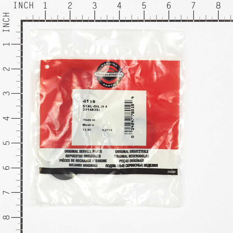 Briggs & Stratton - 4118 - SEAL-OIL (5 X 391483S)