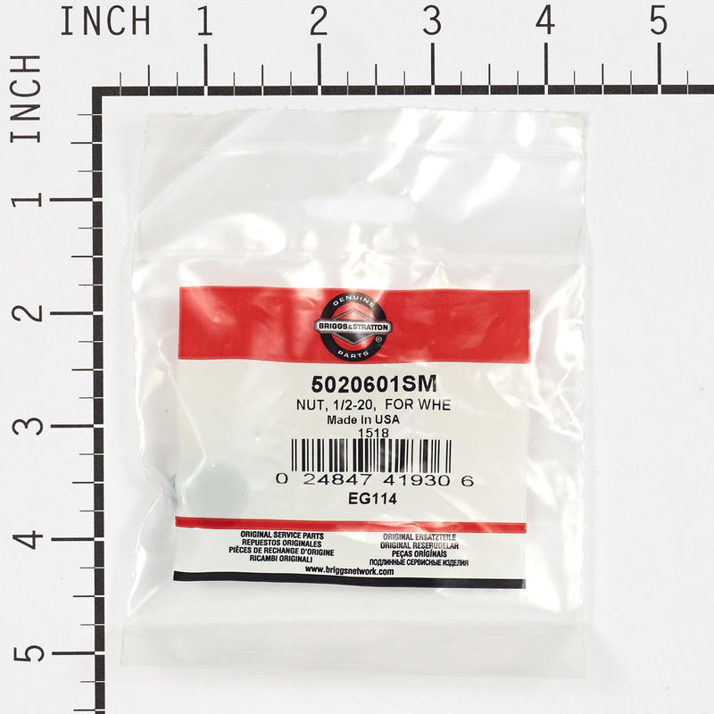 Briggs & Stratton - 5020601SM - NUT 1/2-20  FOR WHE