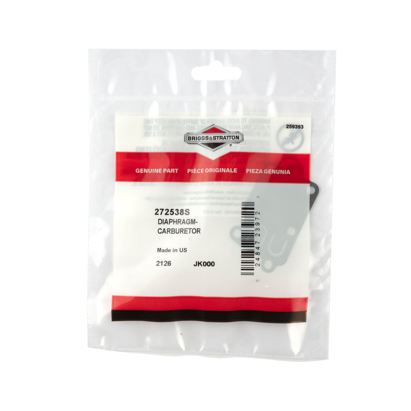 Briggs & Stratton - 272538S - Diaphragm for 3-5 HP Horizontal Engines (PULSA JET - New Style)