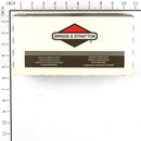 Briggs & Stratton - 270843S - Replacement Air Filter