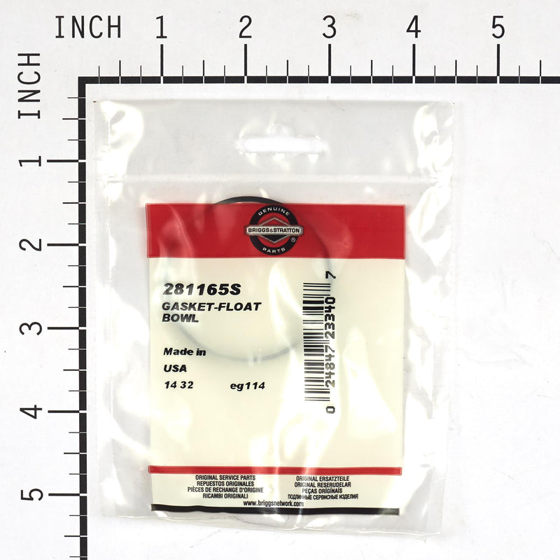 Briggs & Stratton - 281165S - Bowl Gasket