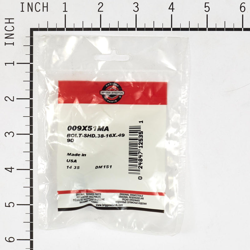 Briggs & Stratton - 9X51MA - BOLT-SHD.38-16X.499D
