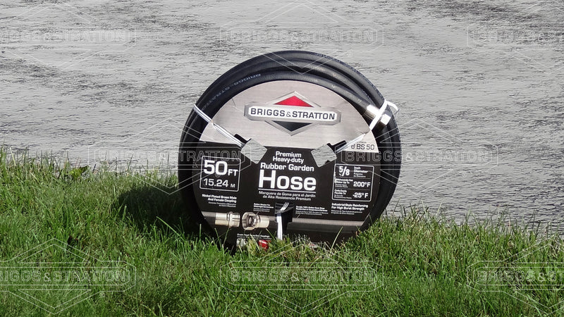 Briggs & Stratton - 8BS50 - 50-Foot Premium Heavy-Duty Rubber Garden Hose