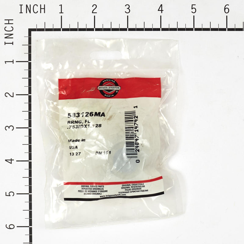Briggs & Stratton - 583126MA - BRNG FL .753IDX1.128