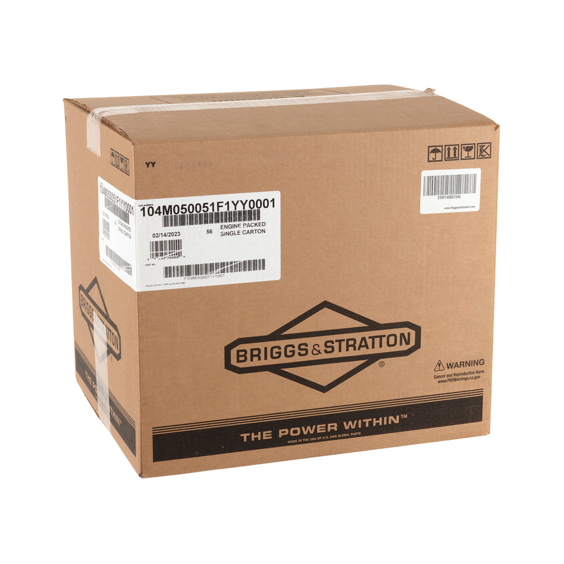 Briggs & Stratton - 104M05-0051-F1 - ENGINE PACKED SINGLE CARTON