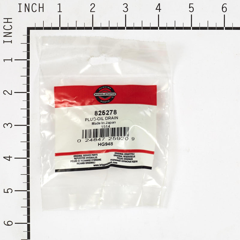 Briggs & Stratton - 825278 - PLUG-OIL DRAIN