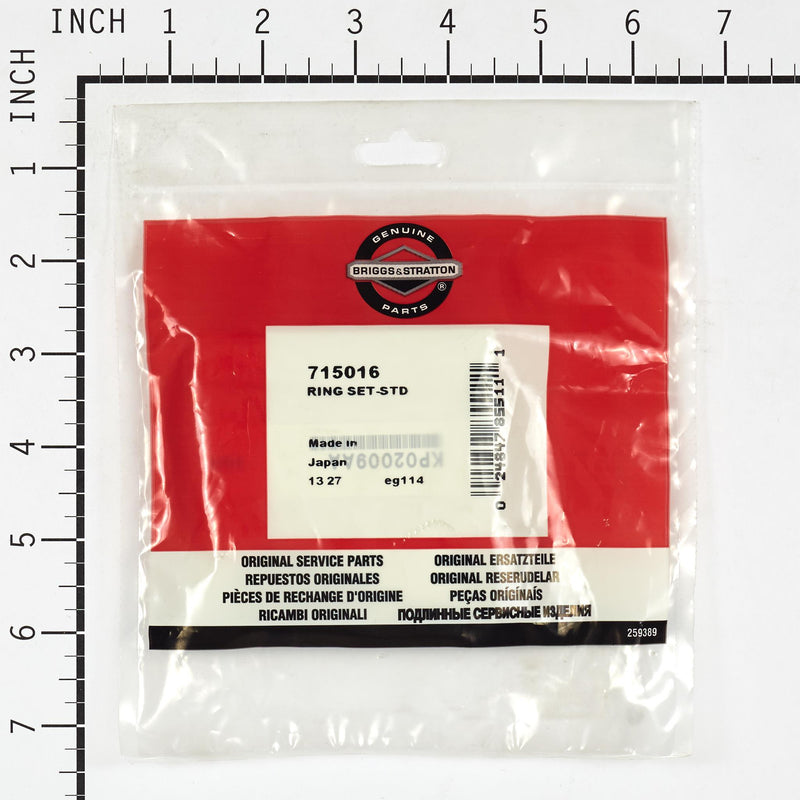 Briggs & Stratton - 715016 - RING SET-STD