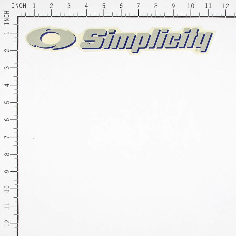 Briggs & Stratton - 1722551SM - DECAL-SIMPLICITY SILV