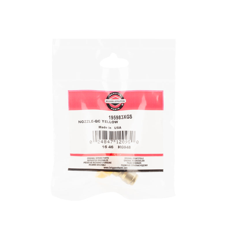 Briggs & Stratton - 195983XGS - NOZZLE-QC YELLOW