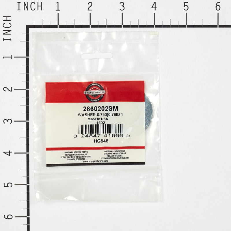 Briggs & Stratton - 2860202SM - WASHER-0.750(0.76ID 1